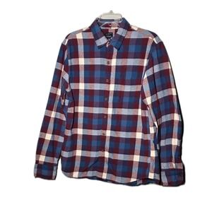 J. Crew Slim Plaid Flannel Long Sleeve Men's Size Large